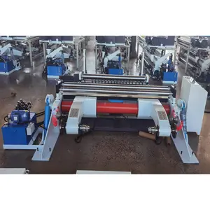 Jumbo Roll Respoeling Slitter Apparatuur Machine Zelfklevende Papierrol Rollen Snijmachine
