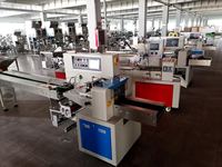 Machine d'emballage horizontale automatique pour aliments, emballage de film haute vitesse avec moteur