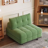 Canapé-lit convertible en velours, moderne et luxueux, en bois, pour salon et chambre, petit, doux, inclinable, pliable en forme de L, mobilier individuel