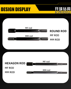 Kaiqiu MF tốc độ thanh T51 chủ đề khoan ống mở rộng đầu khoan các bộ phận máy cho khai thác quặng rèn công cụ khoan - Product Image 3