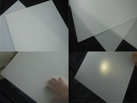 Feuille/panneau/plaque de diffuseur PMMA acrylique PC PS givré opale pour lumière LED