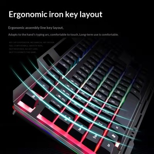 Clavier filaire VR30 en métal lumineux, matériau ABS, éclairage LED, sensation mécanique optique, clavier de jeu pour ordinateur portable PC - Product Image 6