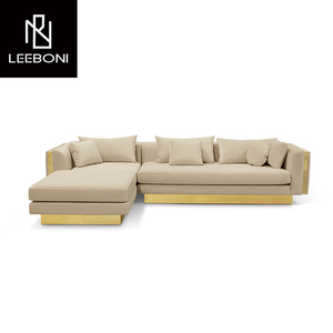 Op maat gemaakte hoogwaardige modulaire hotelsofa set, moderne luxe woonkamermeubelen van stof. - Product Image 6