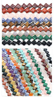 Perles en vrac accessoires de bijoux à bricoler soi-même pierre naturelle 11-13mm pierre précieuse à facettes trèfle à quatre feuilles perles de fleur