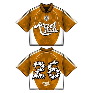 เสื้อฟุตบอลผ้าตาข่ายโพลีเอสเตอร์สำหรับผู้ชาย Tontons เสื้อฟุตบอลไซส์ใหญ่พิเศษระบายอากาศได้ดีแบบสั่งตัด - Product Image 2