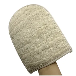 Wholesale Custom Logo Exfoliating Loofah Scrub Bath Glove Deep Cleaning Bath Glove