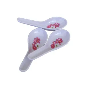 melamine supplier factory plastic spoon, melamine soup spoon food safe