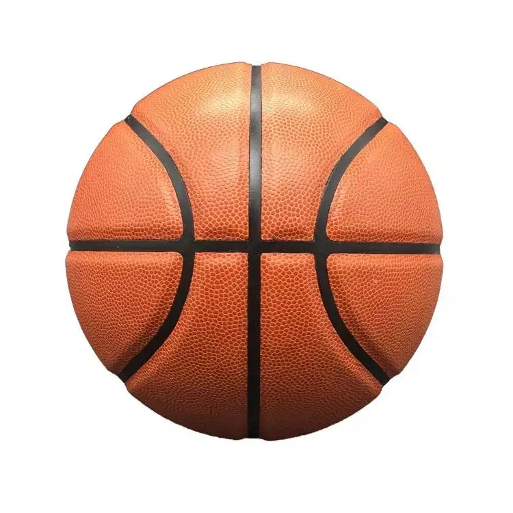 High Quality Gym Professional Custom Printed Logo PU Leather Rubber Match Size 5 6 7 Outdoor Indoor Playing Basketball Ball