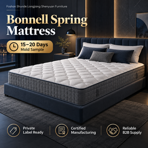 <span class=keywords><strong>Materasso</strong></span> <span class=keywords><strong>singolo</strong></span> in stile europeo con molle Bonnell a bordo rigido, prezzo economico, OEM, personalizzabile, vendita all'ingrosso direttamente dalla fabbrica - Product Image 1