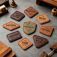 Nouveautés : Étiquette en cuir souple et durable avec logo personnalisé, patch élastique en cuir gommé pour articles en cuir