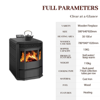 Poêle à granulés de bois, poêle à granulés de biomasse d'intérieur, chauffage intelligent pour maison et villa, idéal pour le chauffage hivernal