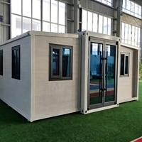 Maison conteneur à faible coût, bungalow pliable portable, alternative pour chambre d'hôtes dans la cour