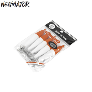 NEWMAJOR 2 # -5 #   Señuelos Luminosos de ABS para Calamar con Anzuelos Enrollados, Rojo/Rosa/Naranja/Verde, Cebo de Superficie para Pesca en Agua Dulce/Salada - Product Image 1