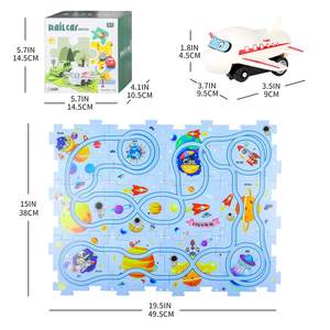 Jeu de 4 pièces de puzzle <span class=keywords><strong>pour</strong></span> enfants, <span class=keywords><strong>pour</strong></span> le bricolage, voiture sur <span class=keywords><strong>rail</strong></span>, 25 pièces - Product Image 2