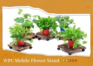 <span class=keywords><strong>Jardinière</strong></span> mobile <span class=keywords><strong>DIY</strong></span> en WPC – Support durable et résistant aux UV en composite <span class=keywords><strong>bois</strong></span> pour terrasses - Product Image 2