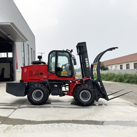Chariot élévateur tout-terrain diesel 4x4 de 3,5 tonnes avec benne, norme Euro 5, haute qualité, prix de gros