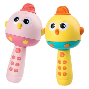 Micrófono de Karaoke Bluetooth Multifuncional para Niños, Juguete con Altavoz Inalámbrico con Diseño de Pájaro de Dibujos Animados, Máquina de Cuentos Educativa Temprana para Niños Pequeños - Product Image 6