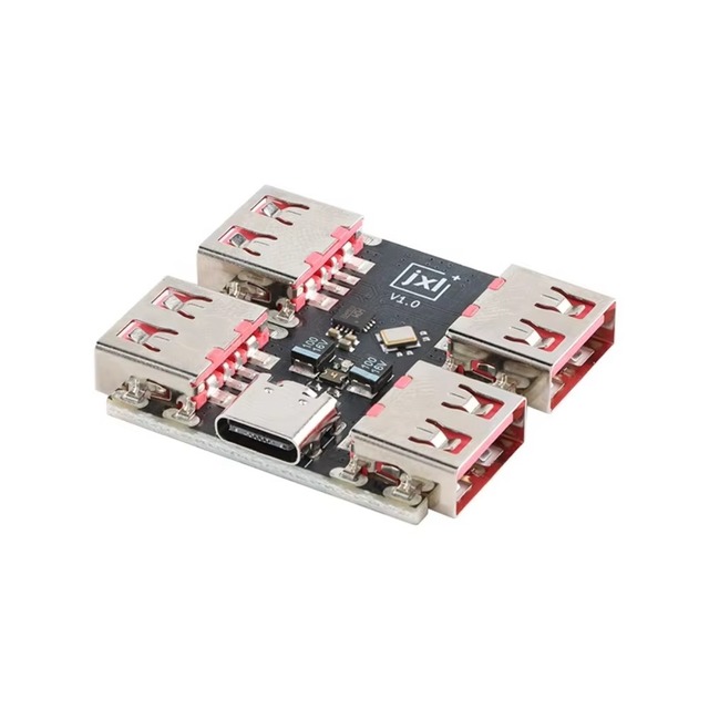 USBHUB USB2.0 4-port Controller Expansion Module USB 2.0 to 4 Channel Way Splitter USB-HUB Type-C Extender Board 40MB/S