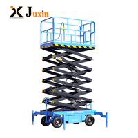 Petite plateforme élévatrice mobile à ciseaux, plateforme aérienne hydraulique portable pour la réparation d'équipements de supermarché