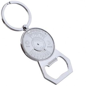 Porte-clés personnalisé avec calendrier perpétuel 50 ans, porte-clés en métal, ouvre-bouteille, porte-clés promotionnels, cadeaux publicitaires, anneaux porte-clés - Product Image 2