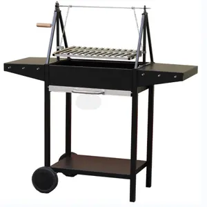 New Argentina Adjustable Charcoal Barbecue Grill BBQ Gaucho Grill Santa Maria BBQ Grill