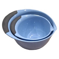 Meilleure vente Ensemble de bols à salade en plastique 2 pièces pliables personnalisés Bonne prise en main Vaisselle durable de style design original