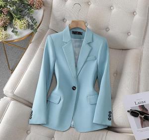 S-4XL Modischer Einknopf-Langarm-<span class=keywords><strong>Blazer</strong></span>, Professioneller Kleiner Anzug, Formeller Damen-Arbeitsmantel - Product Image 6