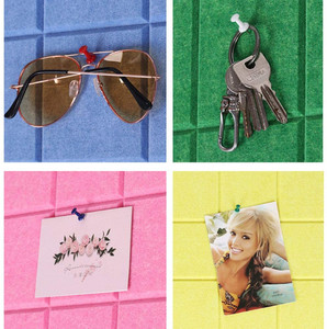 Pegatinas de fieltro 3d para pared de habitación de niños, tablón con pin para mensajes, letras, foto, decoración del hogar - Product Image 6