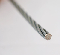 1x7 hebra de acero de 3,18mm para colgador, cable de comunicación electro-galvanizado Ecuador