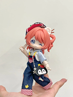 Casquette de baseball oreilles de chat pour fille, figurine boîte mystère, jouet artistique en vinyle mignon personnalisé OEM pour merchandising et cadeau