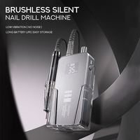 Machine à percer les ongles électrique sans fil rechargeable BBM Professional 35000 tr/min avec base de charge