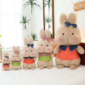 Peluche Coniglio Carino di Grandi Dimensioni, Cuscino Rotondo a Forma di Coniglio, Regalo di Compleanno con Imbottitura in Cotone PP per Lei - Product Image 5