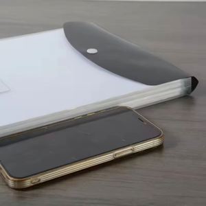 Pochette de classement A4 grande capacité à 11 trous, en plastique PP transparent, avec bouton, pour feuilles mobiles, pages intérieures, dossier de documents tridimensionnel - Product Image 4