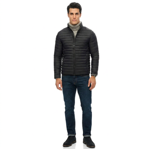 OEM Custom Design Men Winter Jacket <b>Bubble</b> Casual Zipper Puffer With Hood Streetwear Jacket for Plus Size <b>Coats</b> - Product Image 1