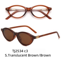 2534 Kacamata Oval Full Frame Clip-on Magnetik Unisex 2-in-1 untuk Mengemudi, Fotografi Jalanan, Desain Snap-on Multifungsi