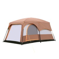 Tente de camping de luxe grande capacité pour 3-4 personnes, toutes saisons, une chambre et un salon, imperméable 2000-3000mm, livraison bientôt en stock