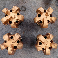 Forets PDC Ruitong en carbure de tungstène 123 mm 5 lames pour forage géologique de puits d'eau, procédé de forgeage, 1 pièce MOQ, pour forage souple-moyen
