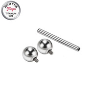 Piercing en titane Freya : barre droite pour langue, téton, hélix, cartilage d'oreille – Bijou long industriel pour femmes et hommes