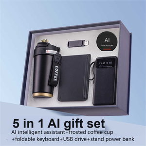 Frasco de vacío 5 en 1, teclado plegable, Banco de energía, regalos de empresa de negocios de lujo, Robot de escritorio, amigo AI Robot, conjunto de regalo cooperativo - Product Image 4