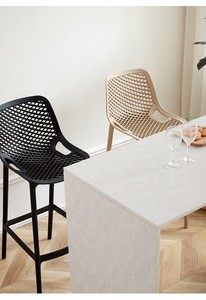 <span class=keywords><strong>Chaise</strong></span> de bar moderne en PP de style commercial, directement de l'usine, <span class=keywords><strong>chaise</strong></span> <span class=keywords><strong>haute</strong></span> de cuisine <span class=keywords><strong>avec</strong></span> <span class=keywords><strong>dossier</strong></span>, tabouret en plastique - Product Image 4