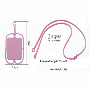 Cordão Personalizado para Celular - Suporte Universal para Telefone com Bolso para Cartão e Alça de Silicone - Compatível com a Maioria dos Smartphones - Product Image 2
