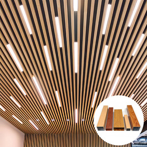 Décoration de <span class=keywords><strong>plafond</strong></span> en bois d'aluminium, aspect bois, plafonds à lattes ondulées en aluminium 3D, <span class=keywords><strong>lames</strong></span> de lattes <span class=keywords><strong>métalliques</strong></span>, design de <span class=keywords><strong>faux</strong></span> <span class=keywords><strong>plafond</strong></span> - Product Image 5