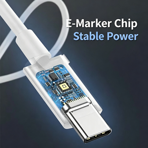 고속 충전 케이블 USB <span class=keywords><strong>C</strong></span> to USB <span class=keywords><strong>C</strong></span> 100W 타입 <span class=keywords><strong>C</strong></span> 케이블 TPE E-Marker 칩 탑재 노트북 태블릿 휴대폰 <span class=keywords><strong>PC</strong></span> HD 1M 1.5M 2M OEM 공장 - Product Image 2