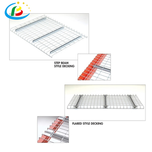 Lưới Hàn Decking <span class=keywords><strong>Stackable</strong></span> Lưu Trữ Dây Lưới Thép Pallet Rack Decking Panel Kệ Panels Cho Pallet Kệ - Product Image 3