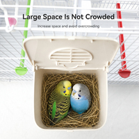 Fournitures pour oiseaux, boîte d'élevage, cage d'aviarium, incubateur extérieur, boîte en plastique pour animaux de compagnie