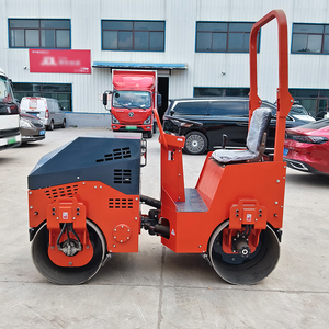 ลูกกลิ้งถนนตีคู่1.2ตันอเนกประสงค์พร้อมการควบคุมความเร็วแบบไม่ต่อเนื่องเหมาะสำหรับบดอัดทั้งดินและยางมะตอย - Product Image 1