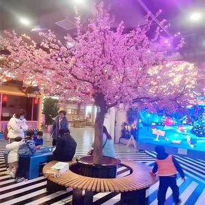 Cây hoa đào nhân tạo cây lớn, cây hoa anh đào trang trí năm mới, cây phong bì Đỏ - Product Image 2