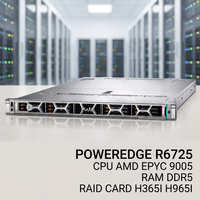 Penawaran Spesial Server Rak Penyimpanan Jaringan Enterprise AMD EPYC Dell PowerEdge R4715 R5715 R6715 R6725 R7715 R7725 Asli dari Supplier