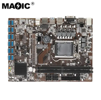 Motherboard B250C yang ditingkatkan 12 USB 3.0 ke PCIe X16 PCI-E 16X Kartu Grafis LGA 1151 DDR4 SATA