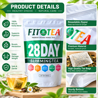 Meilleur Thé Minceur Rapide Personnalisé Winstown Chine Tisane en Sachet Vert Marque Privée 28 Jours Fit Slim Tea pour Femmes Brûle-Graisse Ventre Plat